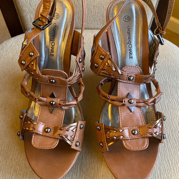 Charming Charlie Cork Bottom Wedges - Picture 4 of 4